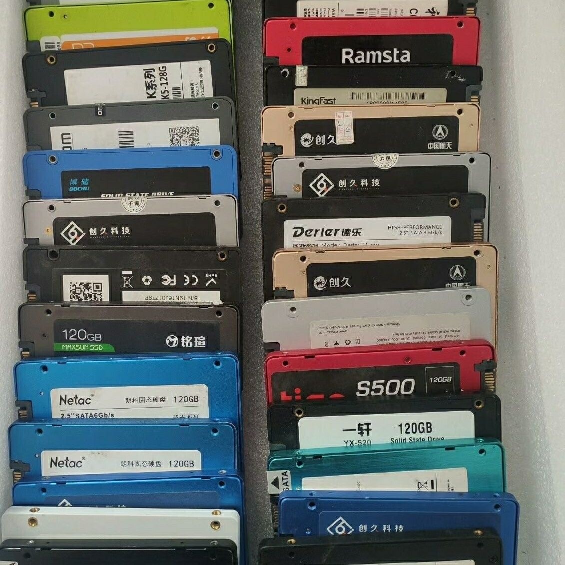 Lot Wholesale Used SSD Solid State Drive 120GB 128gb 240GB 256GB 480GB 512GB