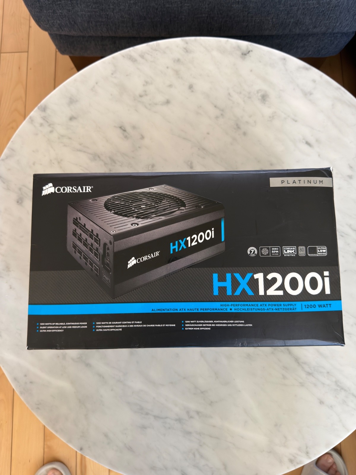 Corsair HX1200i 1200W 80+ Platinum Fully Modular PSU RPS0005 Tested Working