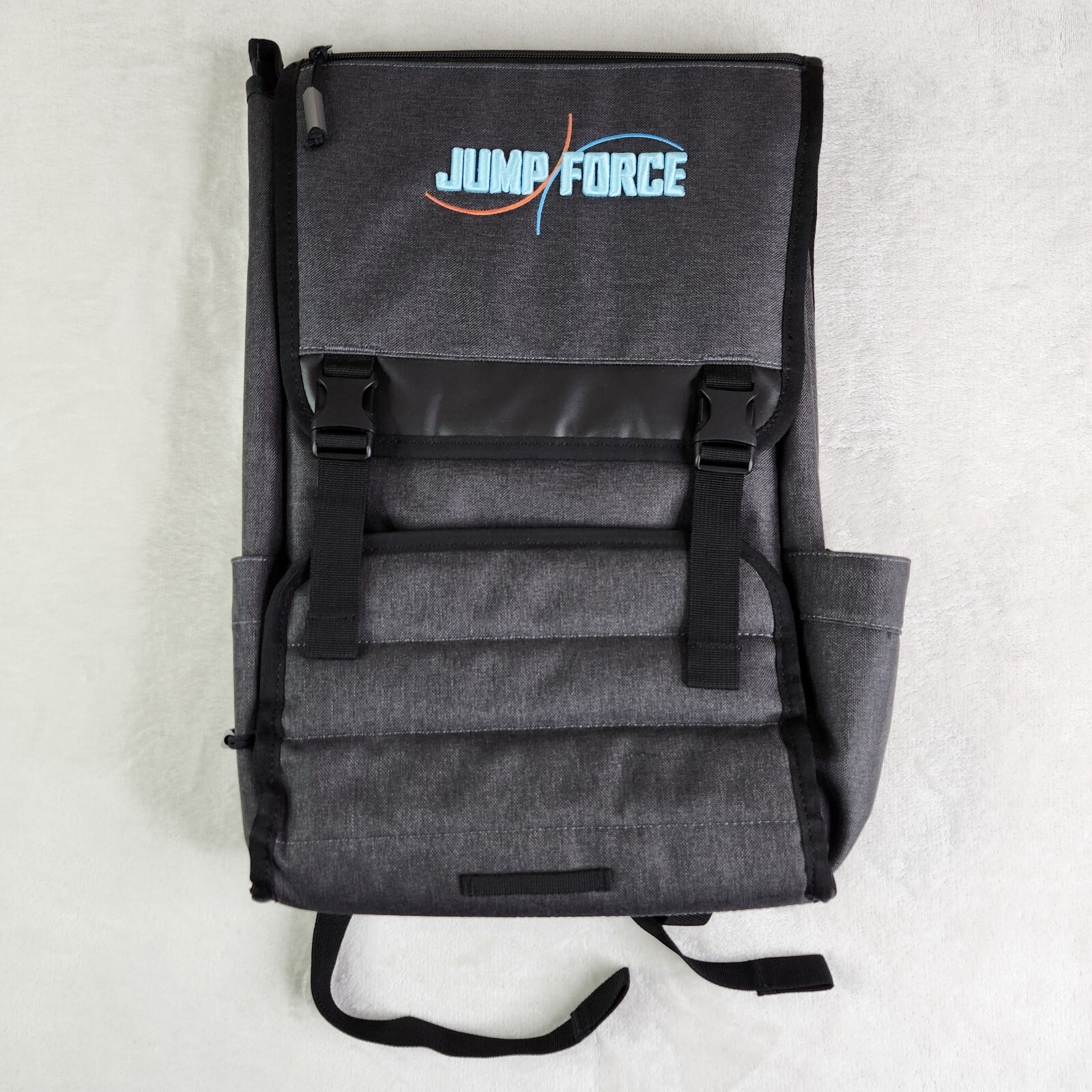 NEW Jump Force Game Commercial Laptop Backpack BANDAI 50th Anniversary Gray RARE