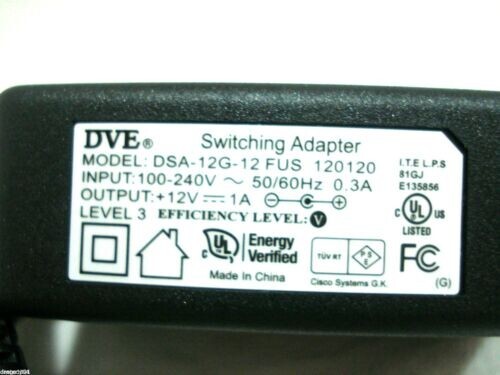 12 volt DC Power Supply Adapter Model # DSA-12G-12 FUS 120120