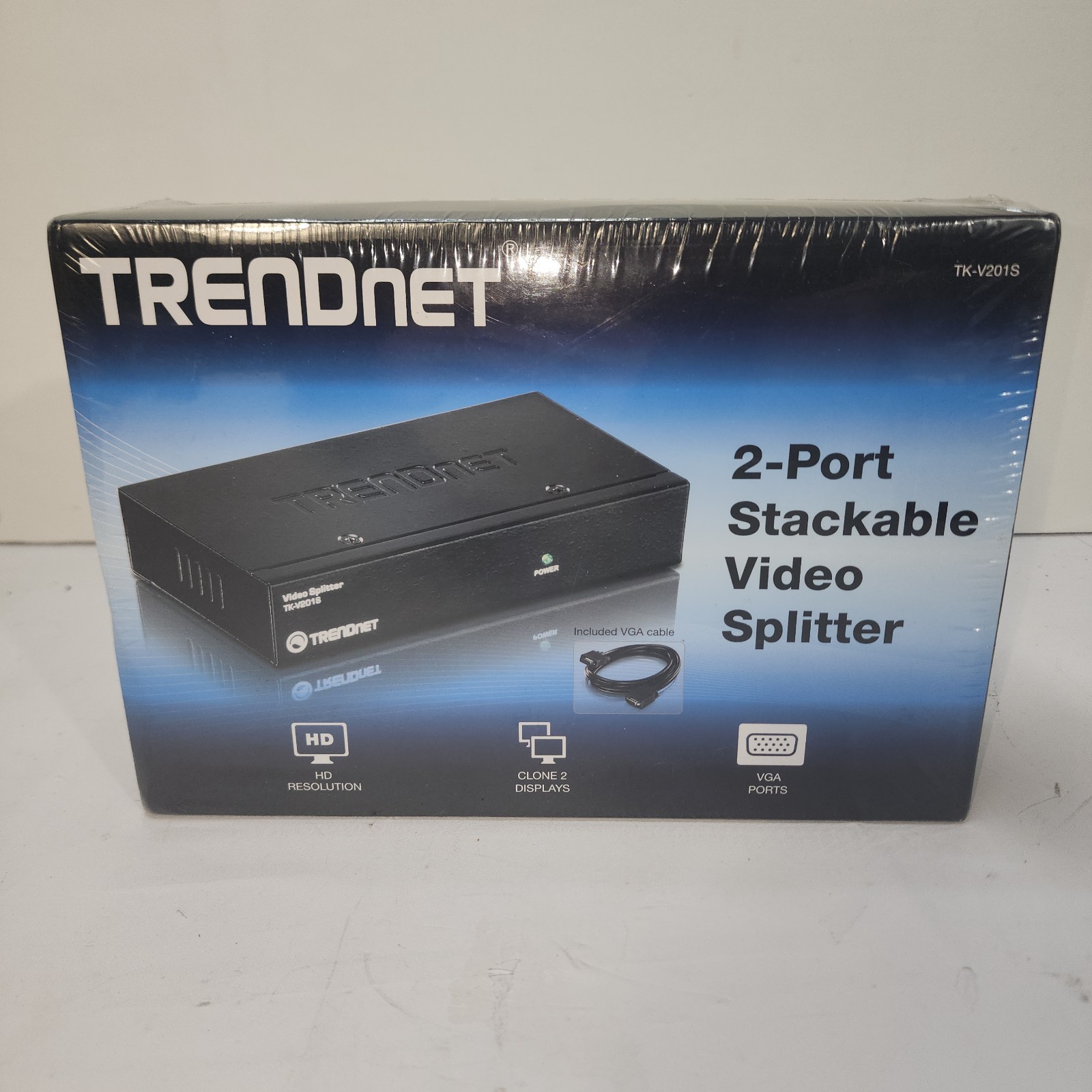 TRENDnet TK-V201S 2-Port VGA Video Splitter Stackable 1920x1440 New Sealed