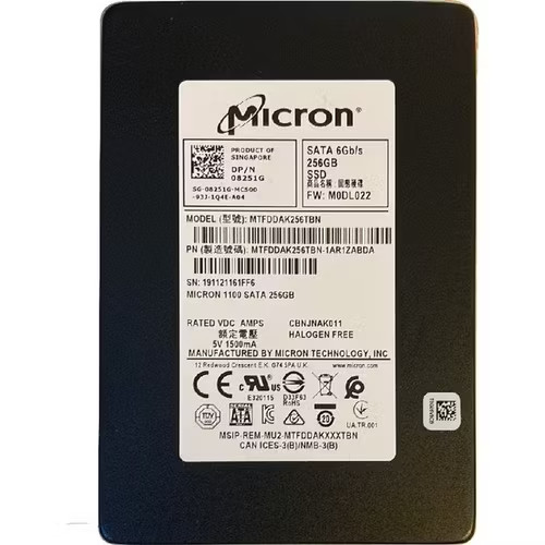 Micron MTFDDAK256TBN 256 GB, Internal ,2.5" SSD