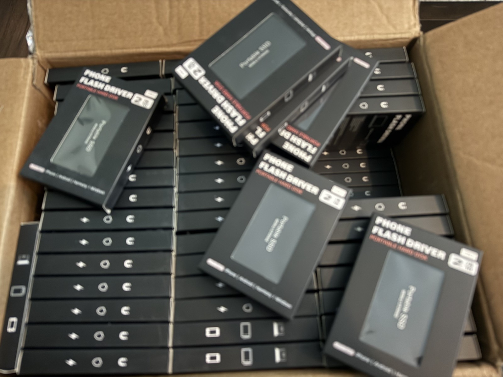 Lot of 50 Portable 2TB USB 3.0 Storage Drives | Reseller Bulk Overstock
