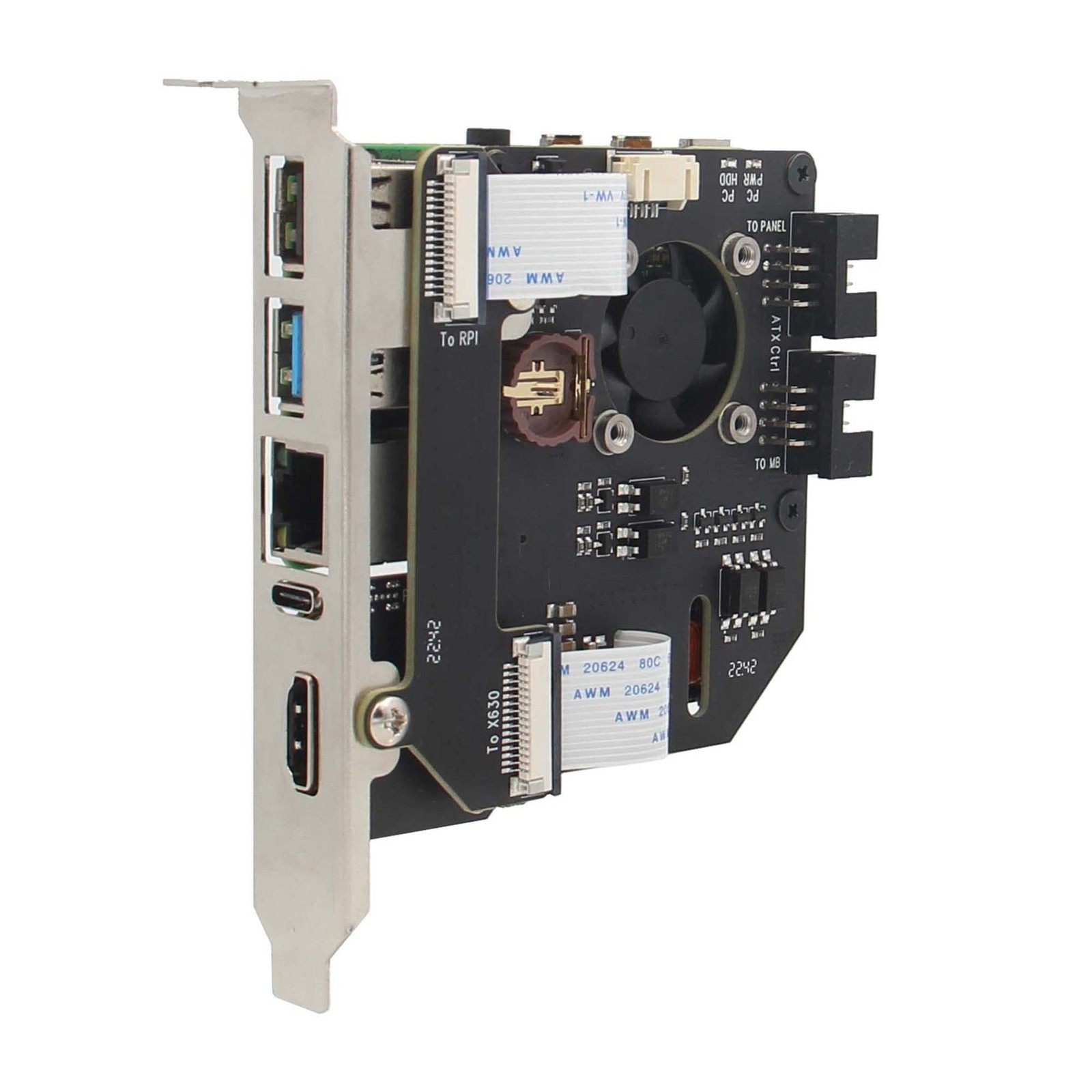 Geekworm KVM-A8 PCIe Version KVM Over IP kit for Raspberry Pi 4 Model B