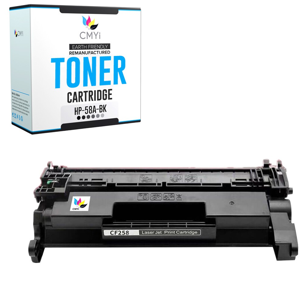 1PK CMYi Replacement 58A Black Toner Cartridge for HP LaserJet Enterprise M406dn