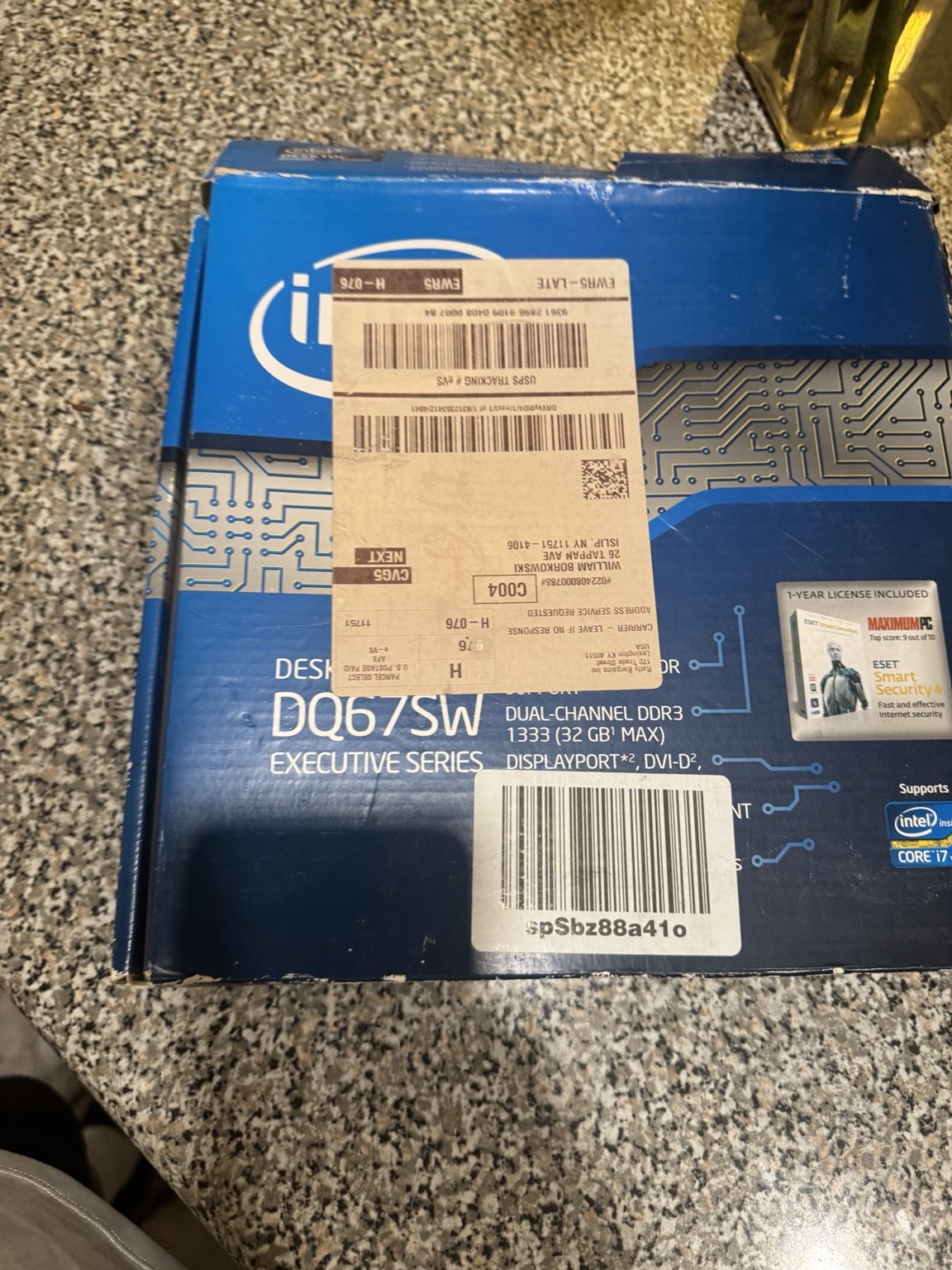Intel DQ67SW Executive Series LGA1155 Q67 DDR3 Micro ATX Motherboard NOS