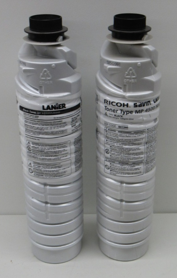 LOT OF 2 Genuine OEM Ricoh 841346 884925 MP 4500 Black Toner LD335 LD345
