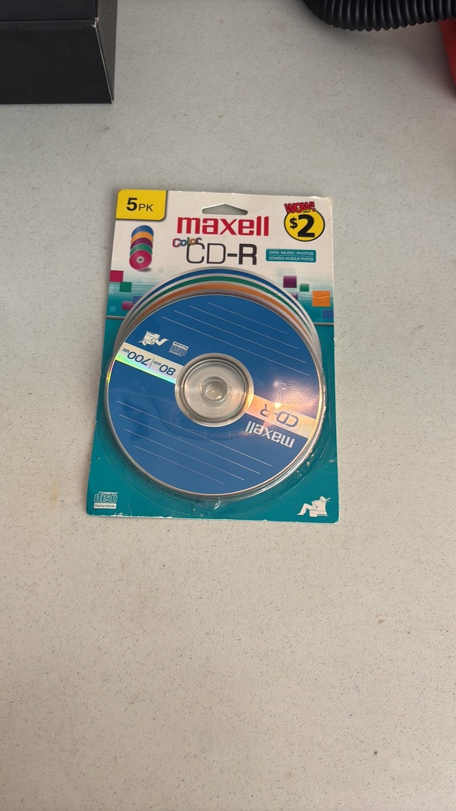 Maxell Color CD-R 5-Pack 700MB 80min Blank Discs New in Original Packaging NOS