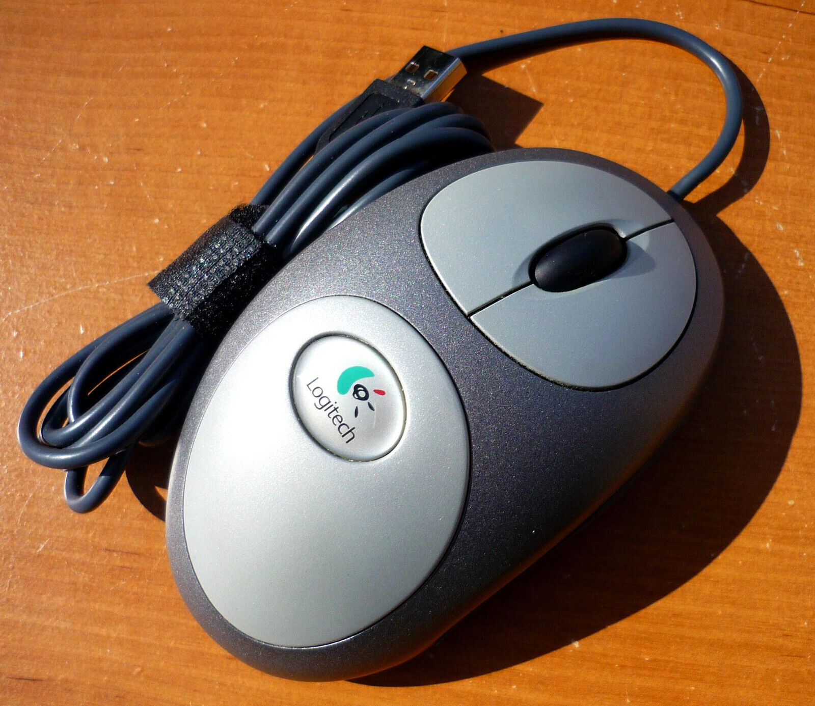 Logitech Mouseman Dual Optical USB Wheel Mouse M-BL63B - Cleaned & Tested