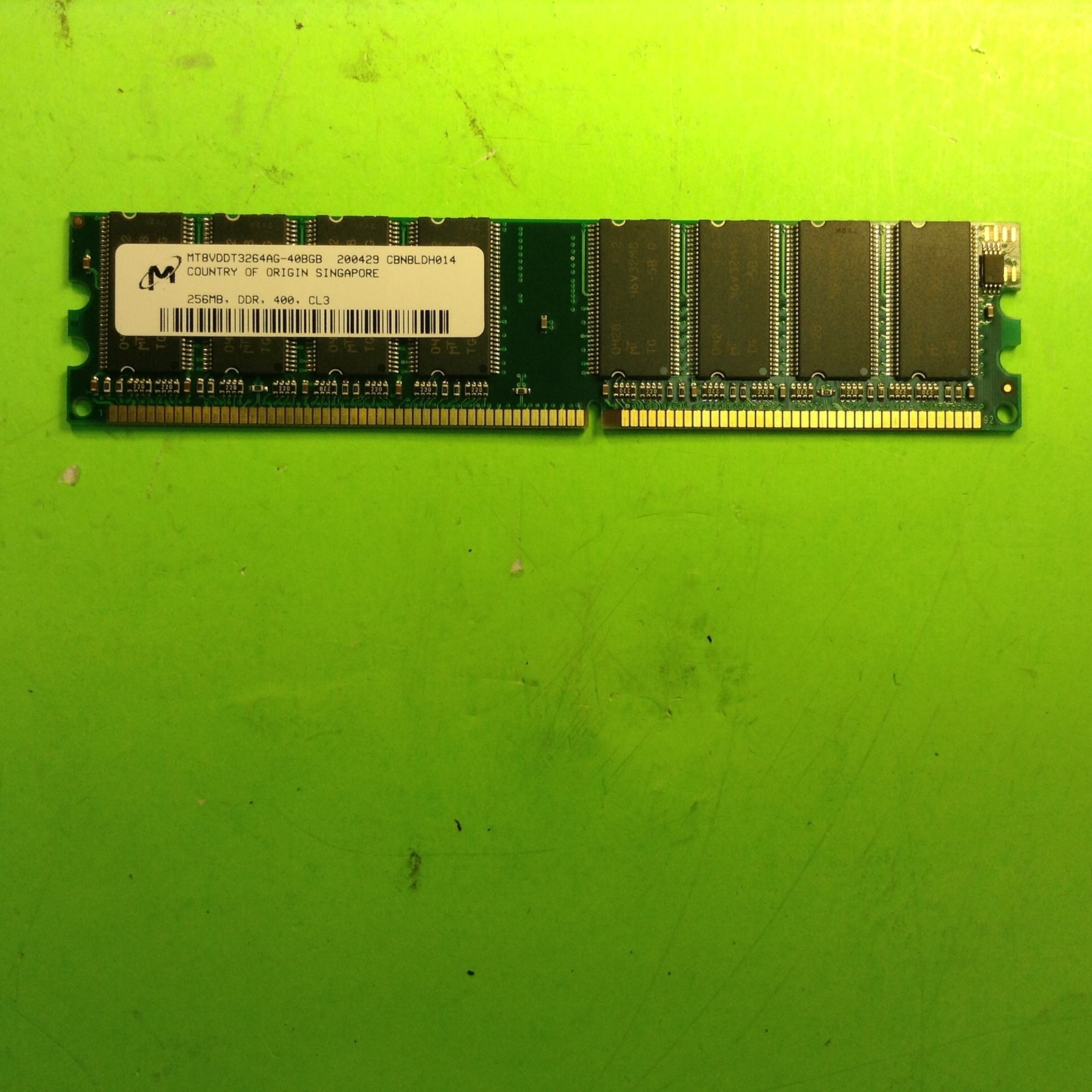 Micron MT8VDDT3264AG-40BGB 256MB Random Access Memory RAM