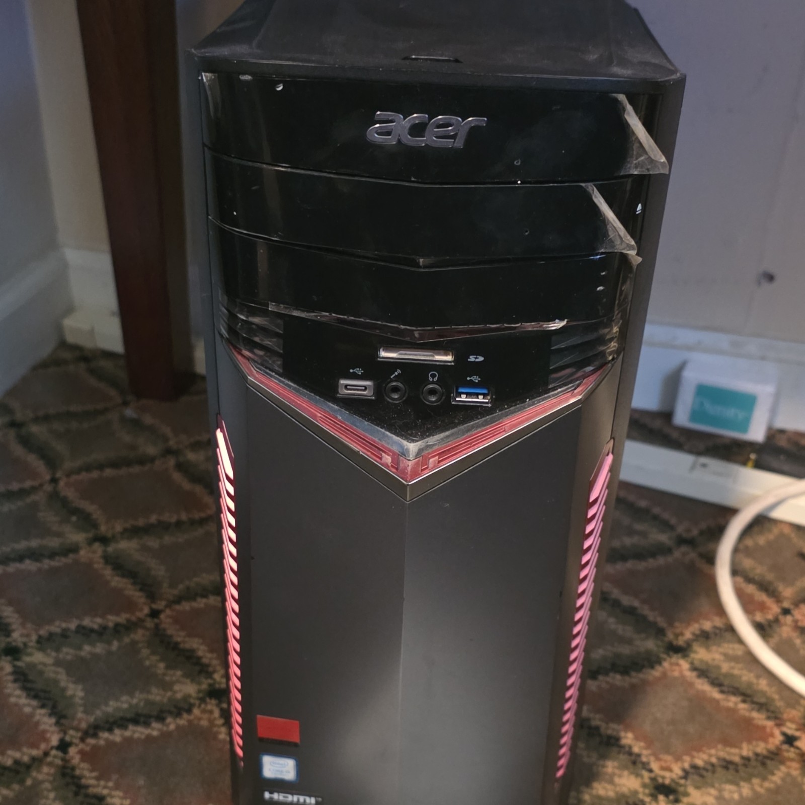 Acer Predator Gaming Desktop Tower PC, Black, HDMI, USB 3.0/2.0