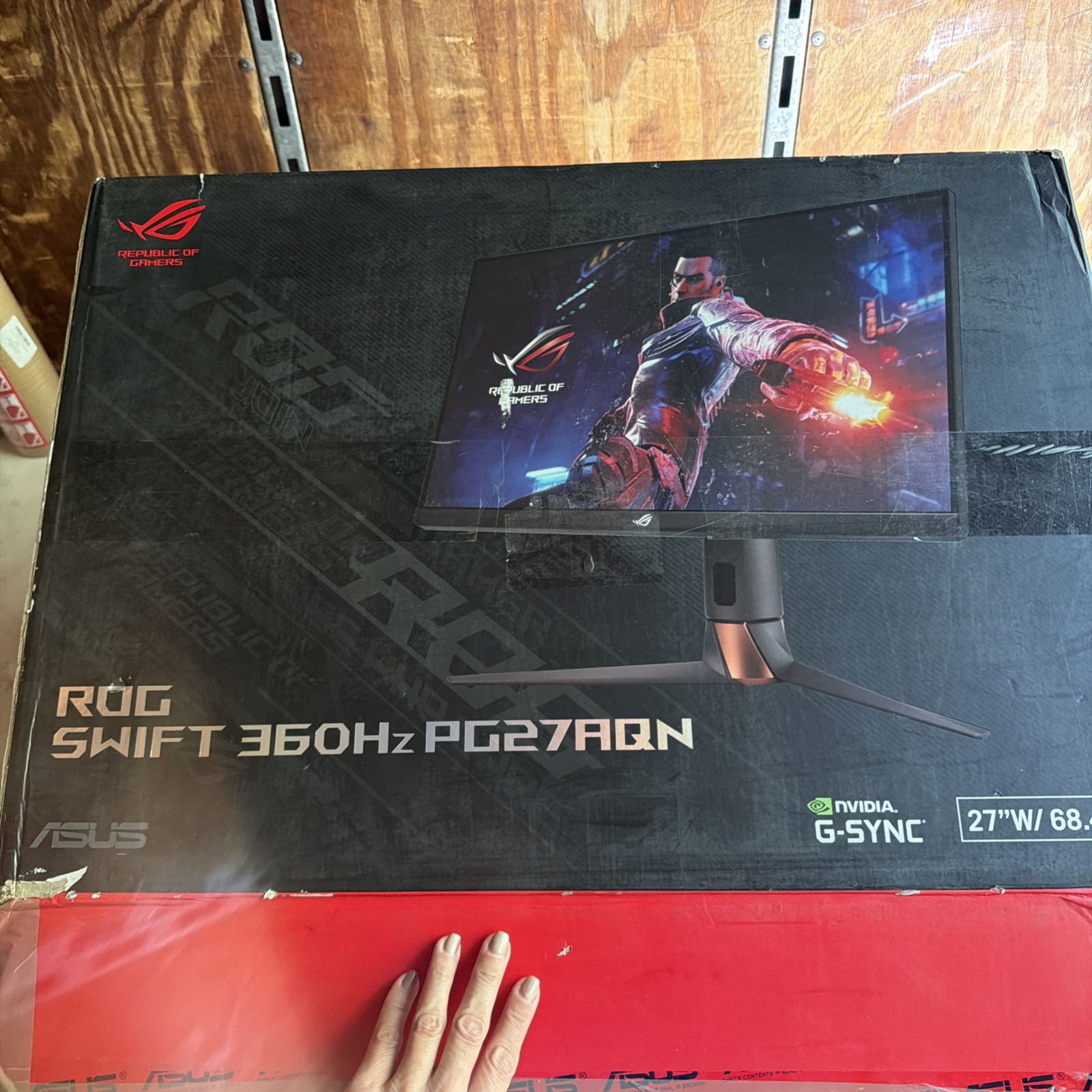 ASUS ROG Swift 360Hz 27” 1440P HDR Gaming Monitor (PG27AQN)