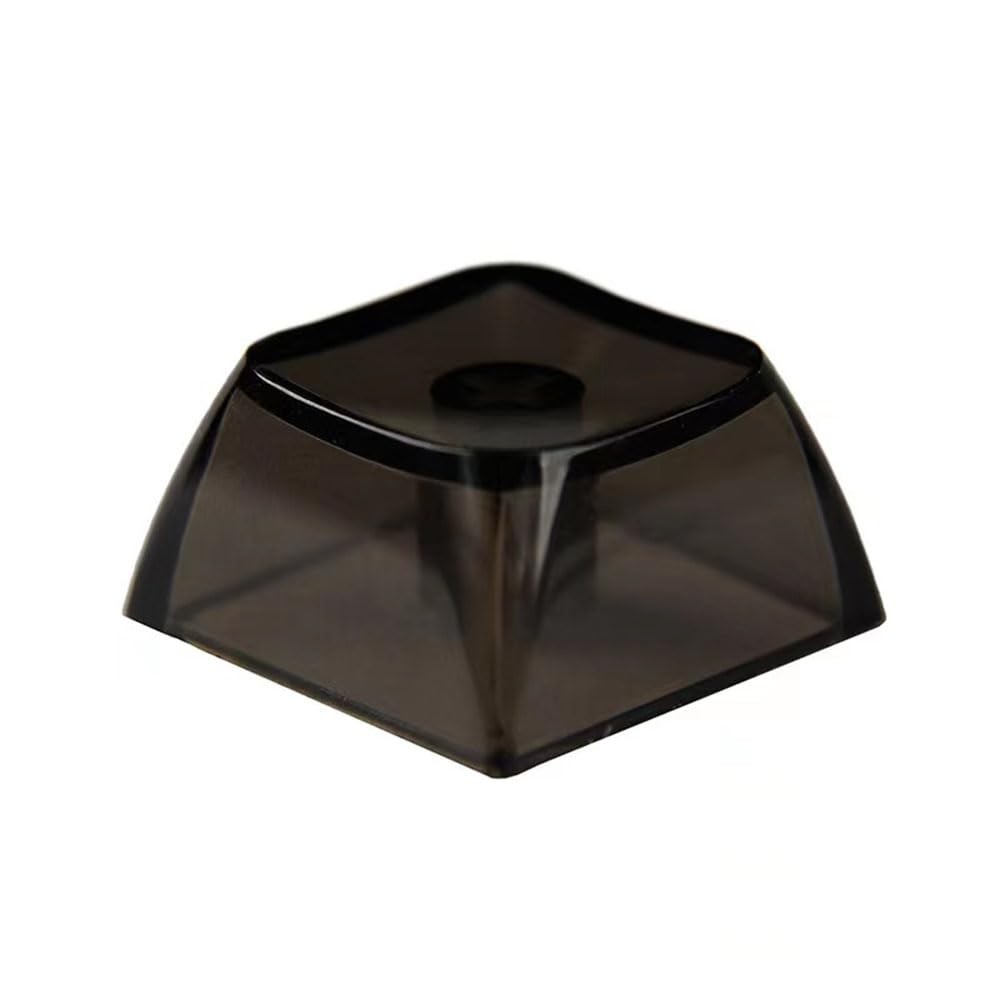Blank Crystal Transparent Black Keycaps PC Material 1U XDA Profile Keycap for...