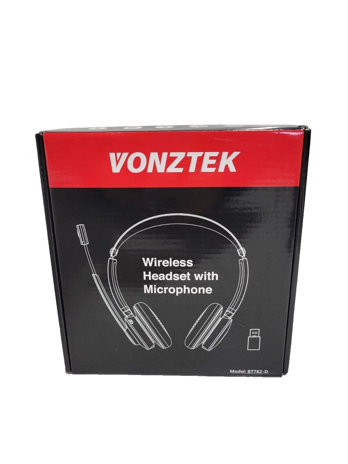 vonztek wireless headset with microphone. NEW.