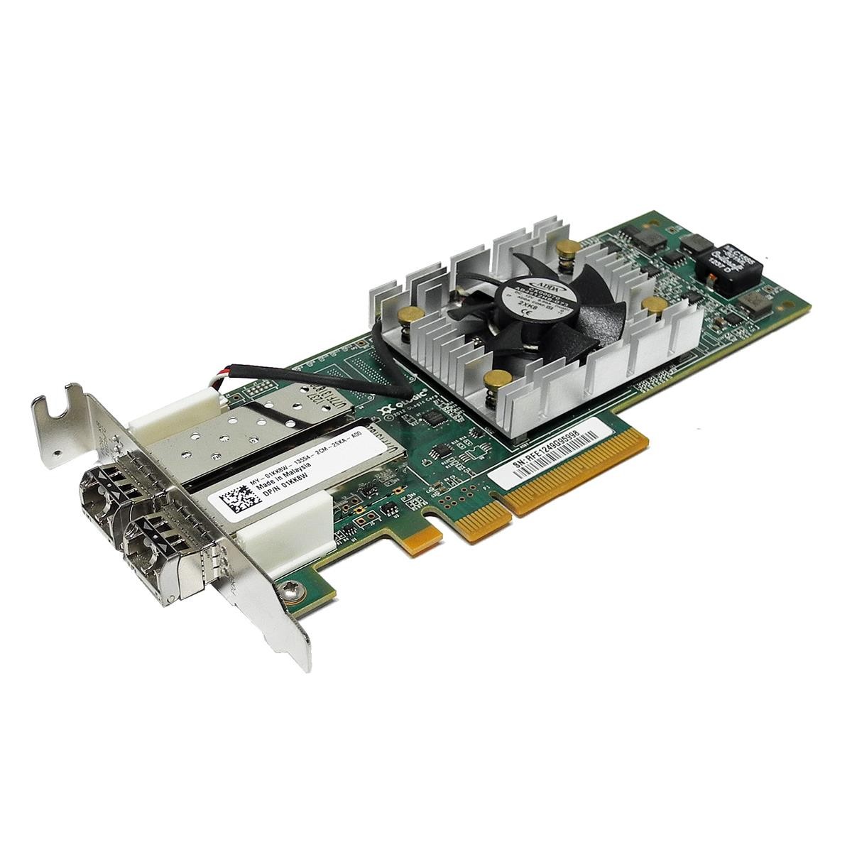 DELL QLogic QLE2662L Dual Port 16Gb/s PCIe x8 FC Gen 5 Adapter 06RWGP LP