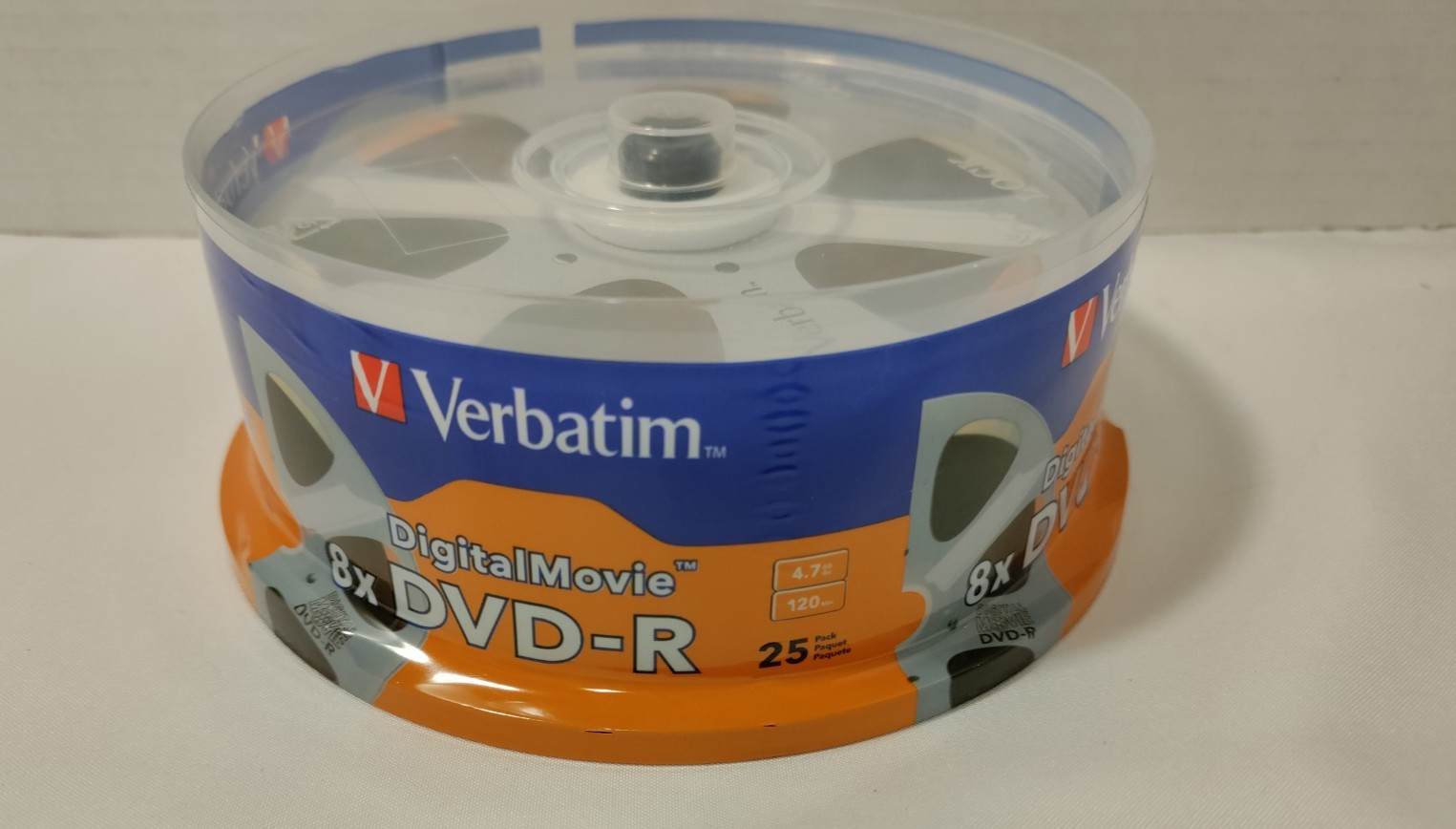 Verbatim AZO Digital Movie 8X DVD-R 25 Pack 4.7 GB 120 Min New Factory Sealed
