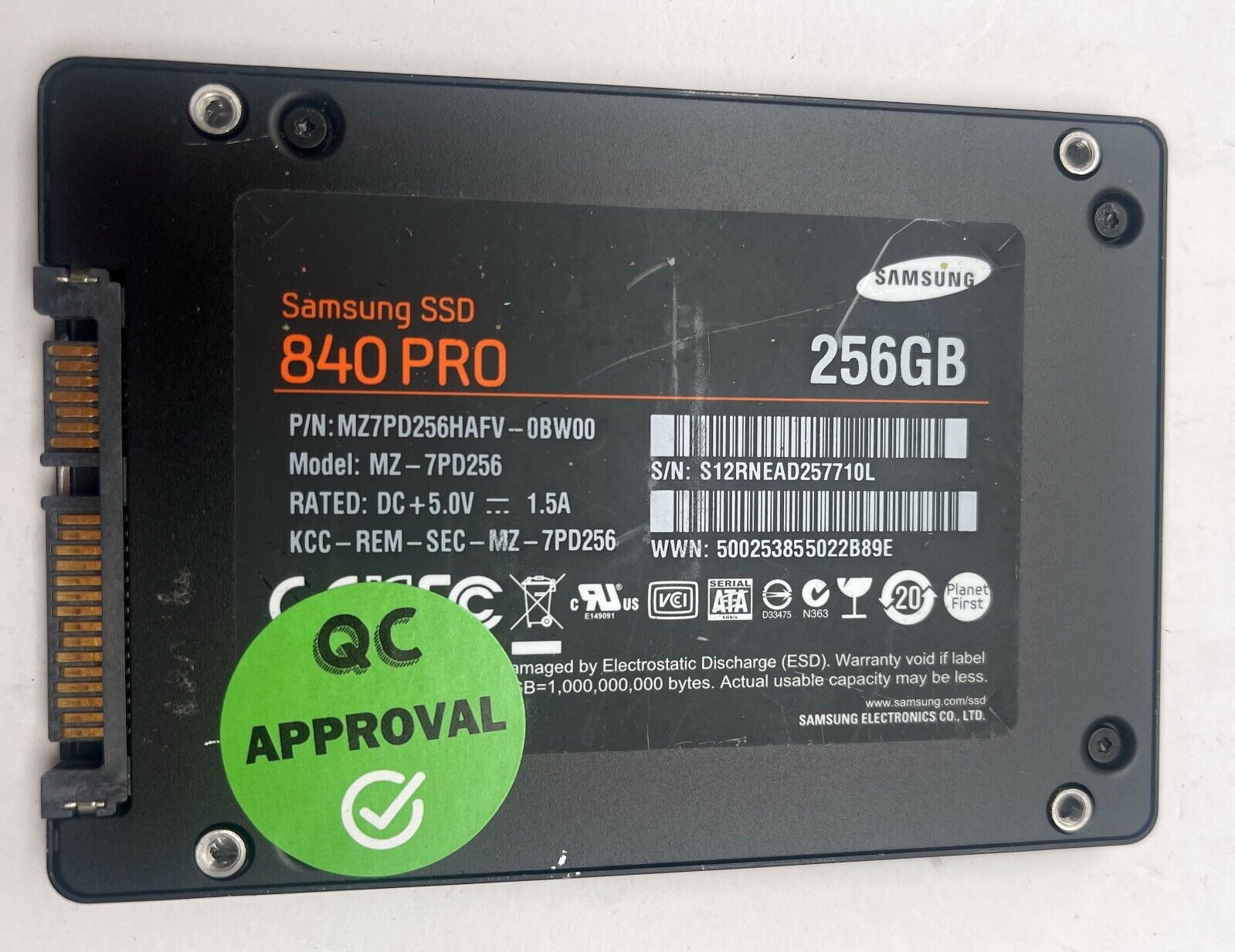 Samsung SSD 840 PRO 256 GB SSD MZ-7PD256 Solid State Drive
