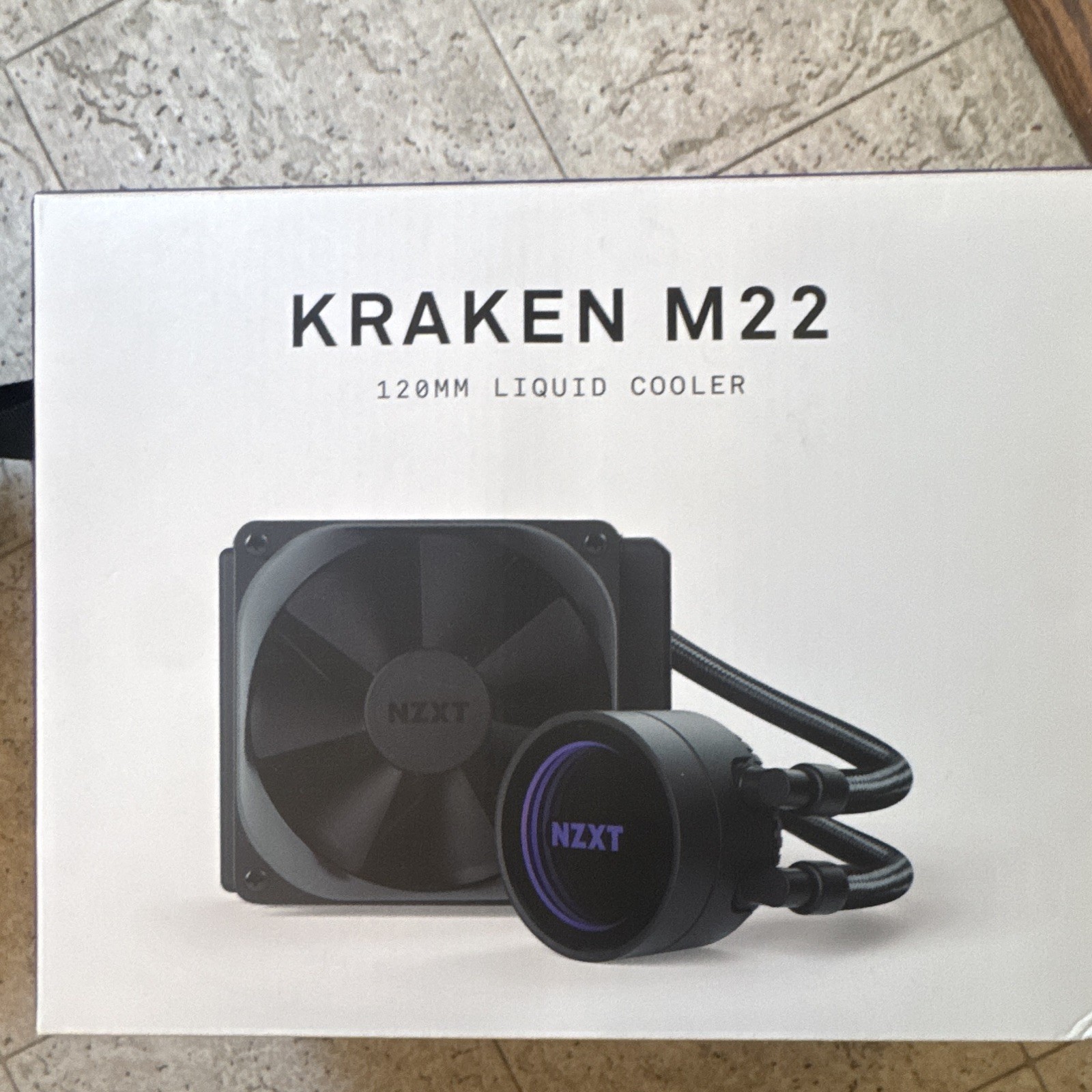 NZXT Kraken M22 120mm AIO Liquid CPU Cooler Black Multicolor RGB Fan