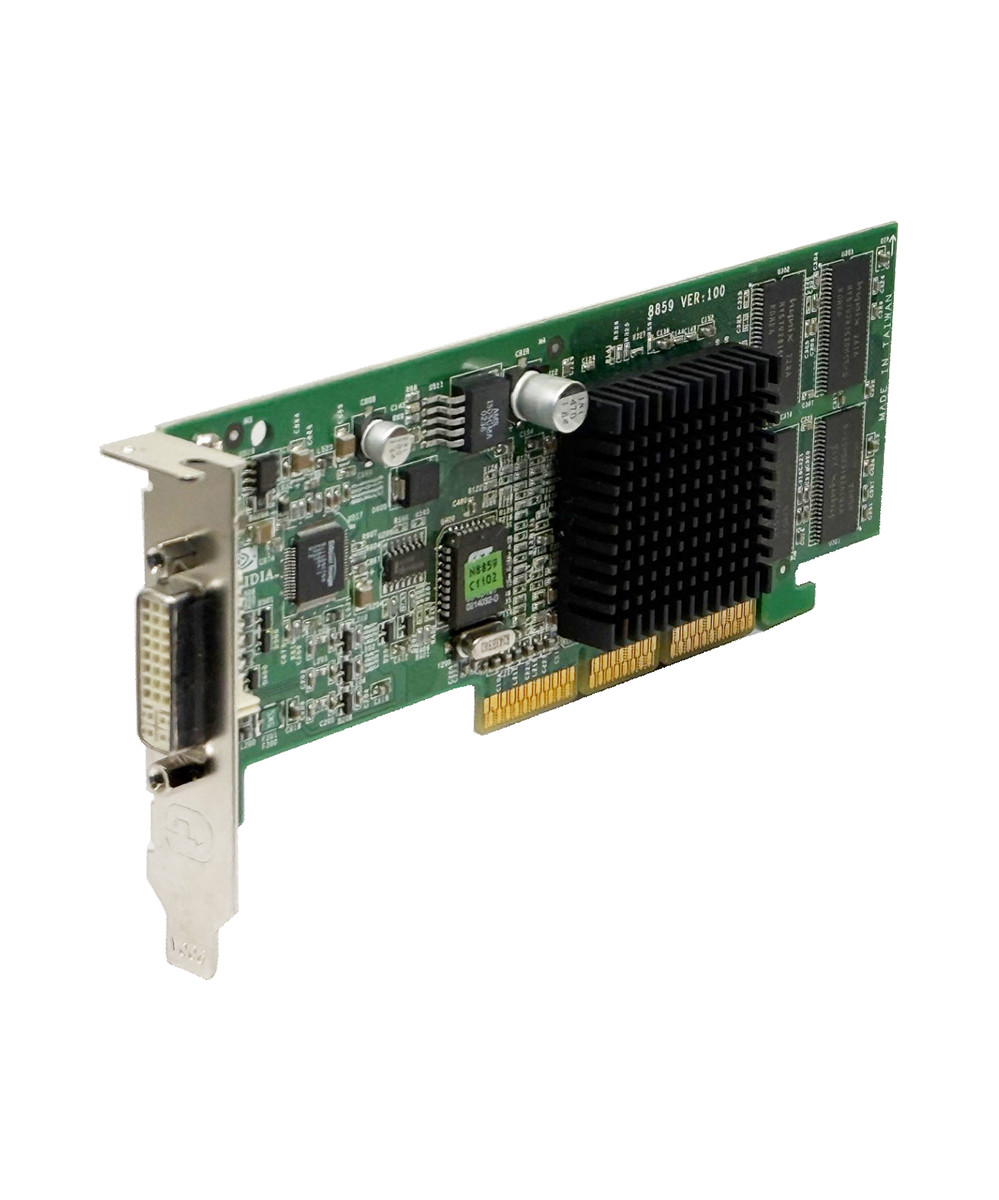 HP GeForce2 MX200 64MB DVI AGP Video Card Heatrsink 279392-002 (Low Profile)