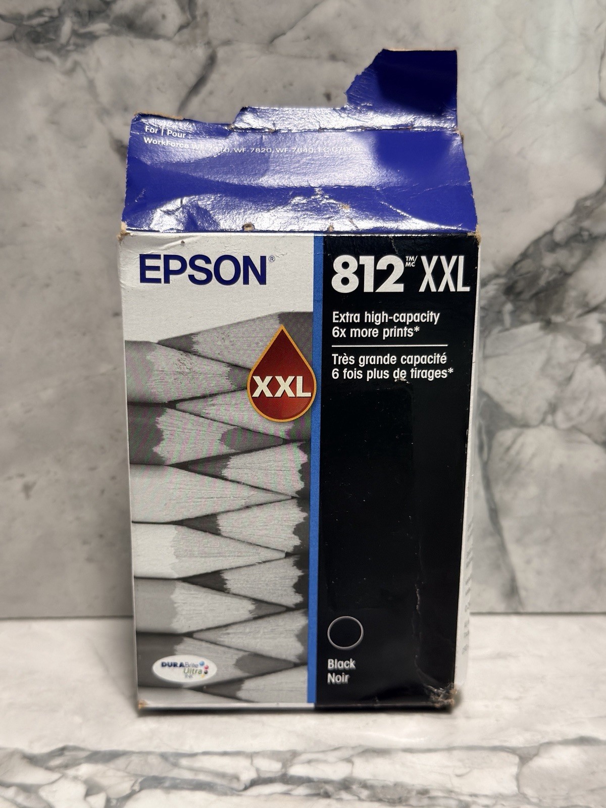 Epson Genuine 812XXL Black Extra High Capacity Ink 08/2028 Sealed Cartridge