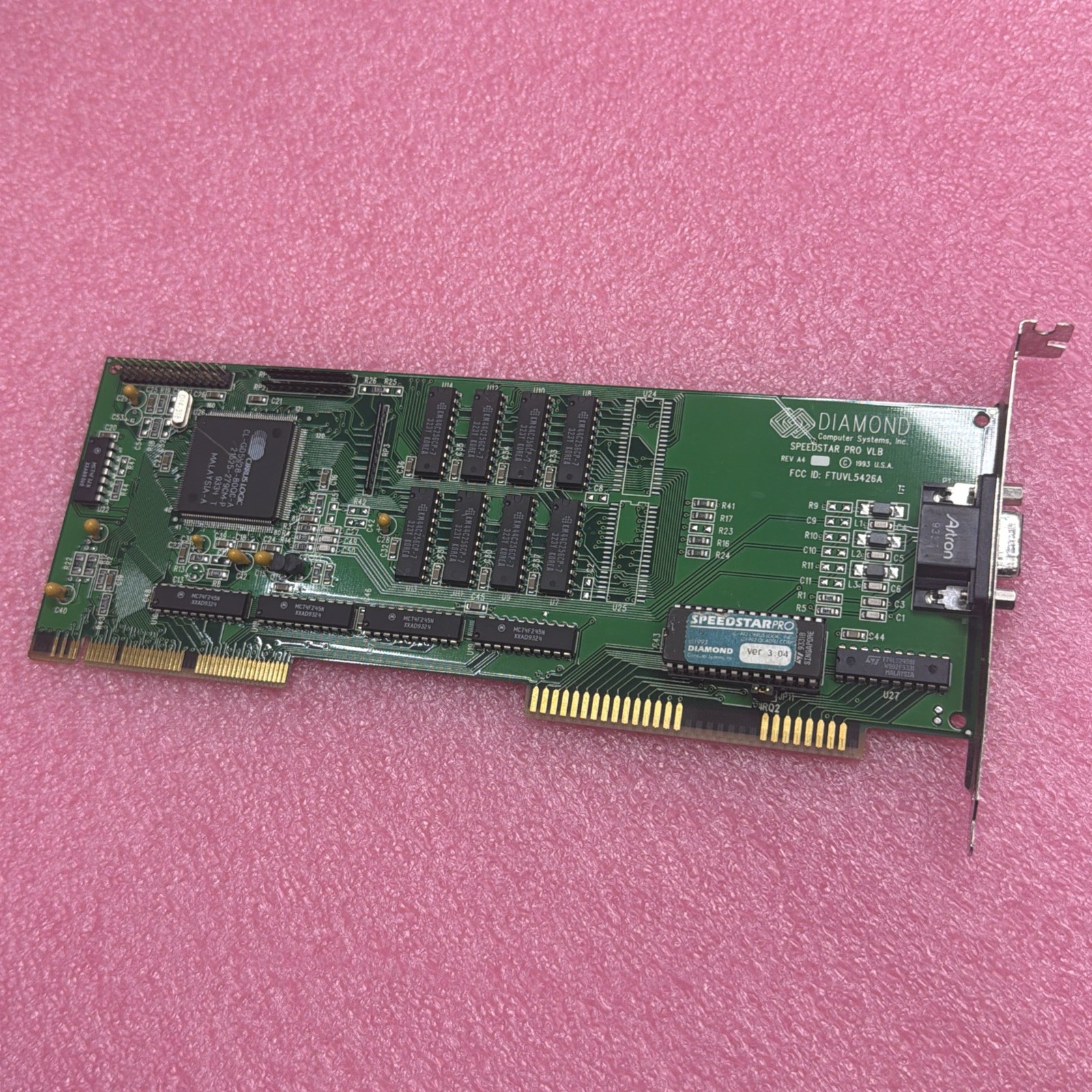 1993 Diamond SpeedStar Pro VLB Rev A4 VESA Local Bus VGA Card 4MB DRAM OEM