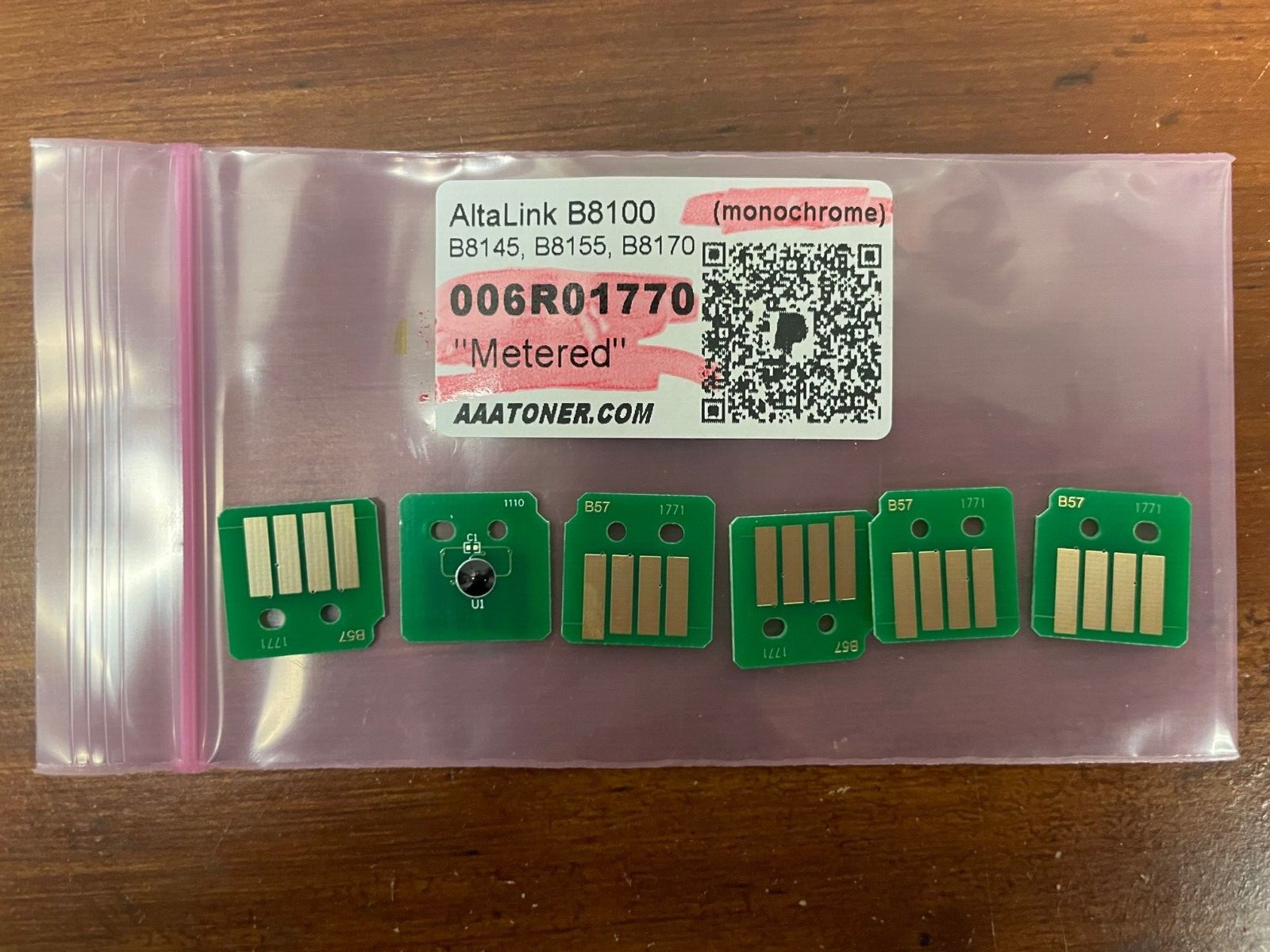 6 Toner Chip (1770) for Xerox AltaLink B8100, B8145, B8155, B8170 (Meter) Refill