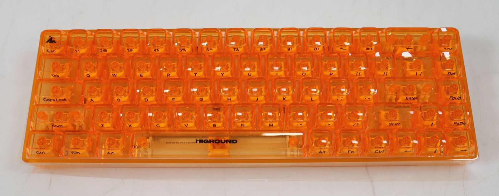 Higround HG68 Basecamp 65% CLEAR TOPAZ Mechanical Keyboard