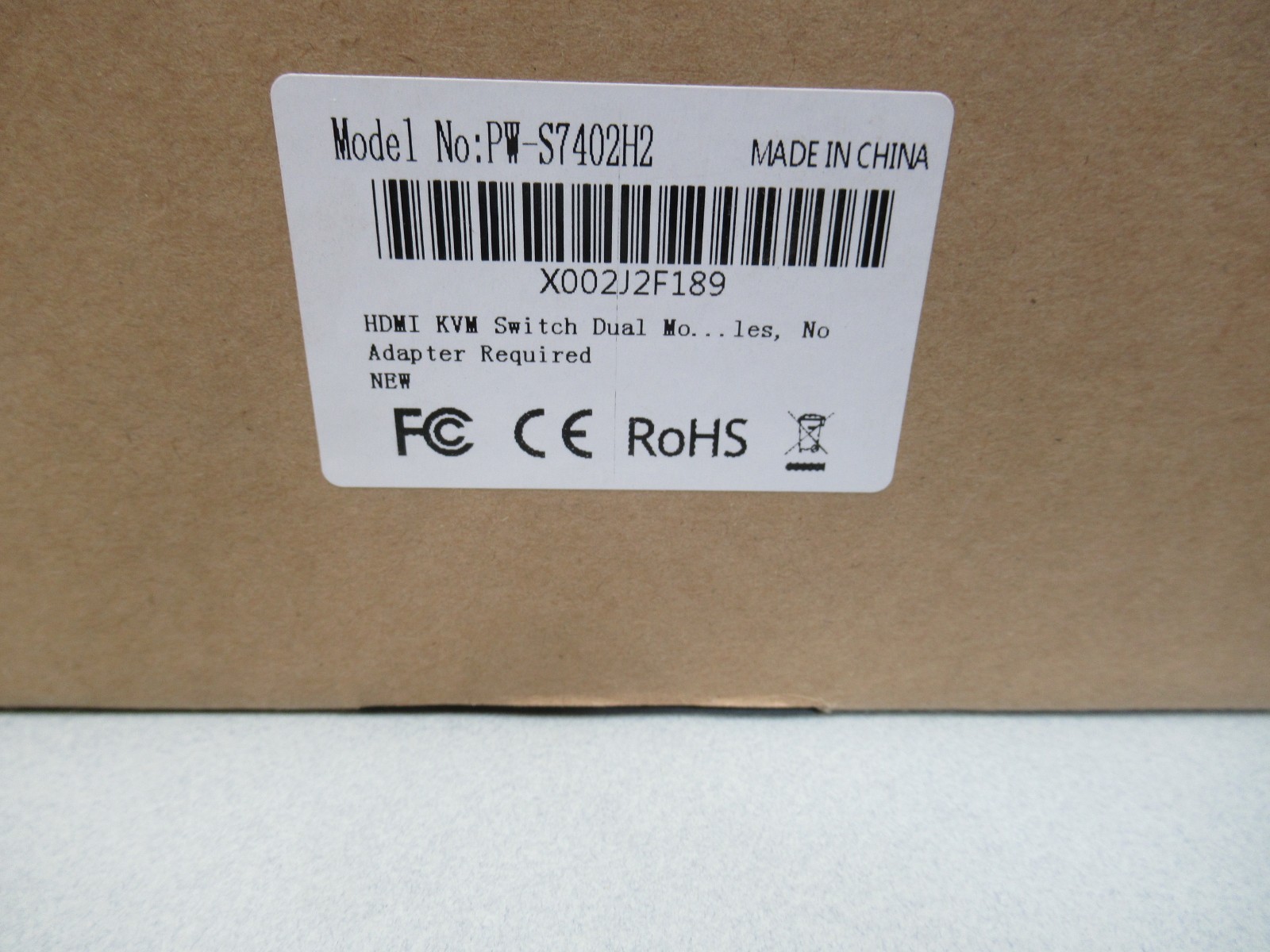 Pway HDMI KVM Switch 4 Port with Cables Open Box .