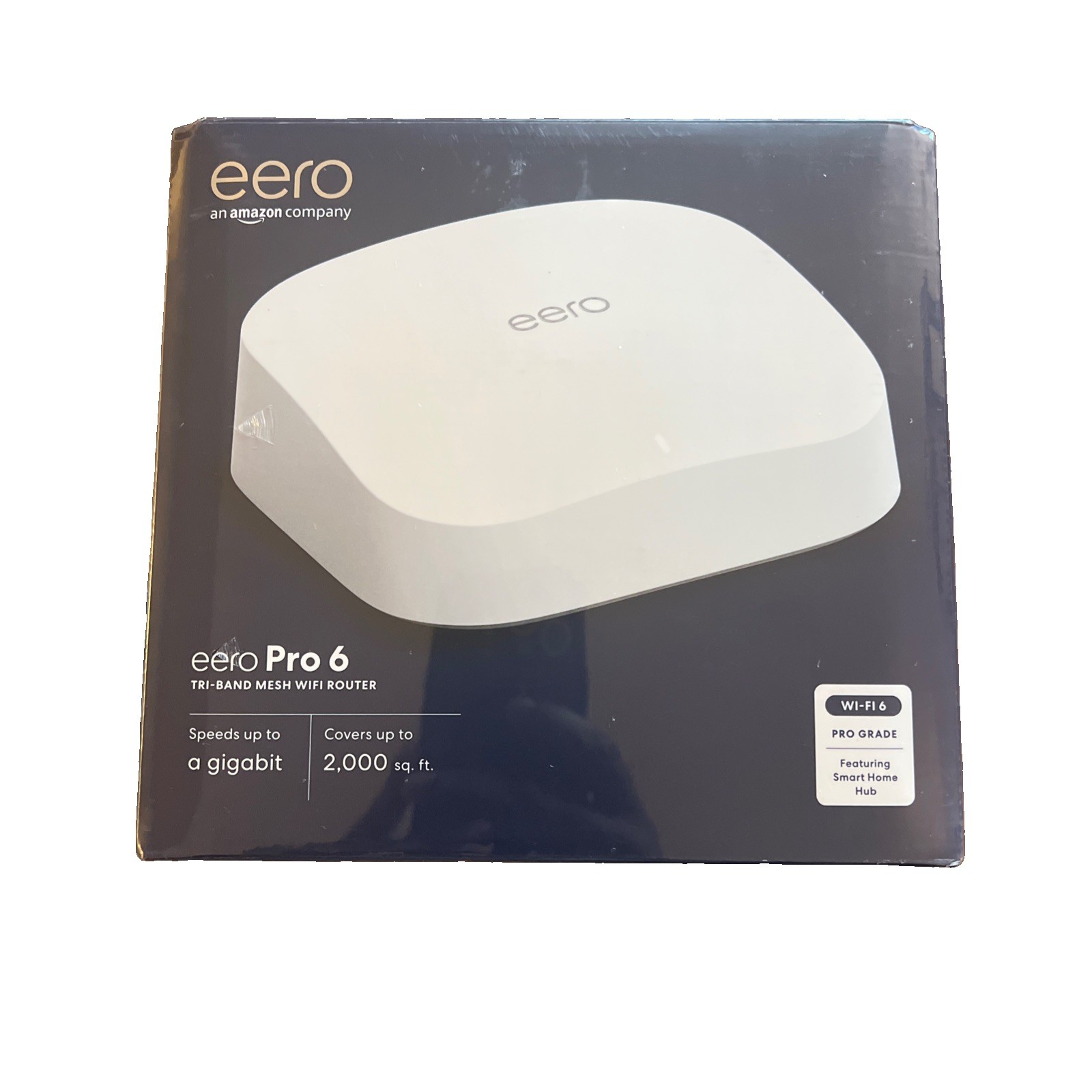 Amazon eero Pro 6 Tri-Band AX4200 Mesh Wi-Fi 6 Router Single 1-Pack K010111 NEW