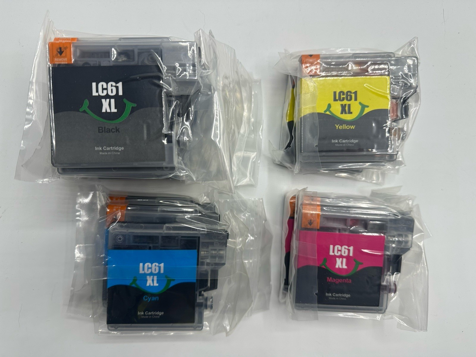 Lot of 13 LC61 XL Ink Cartridges 5 Black 2 Cyan 3 Magenta 3 Yellow New Sealed
