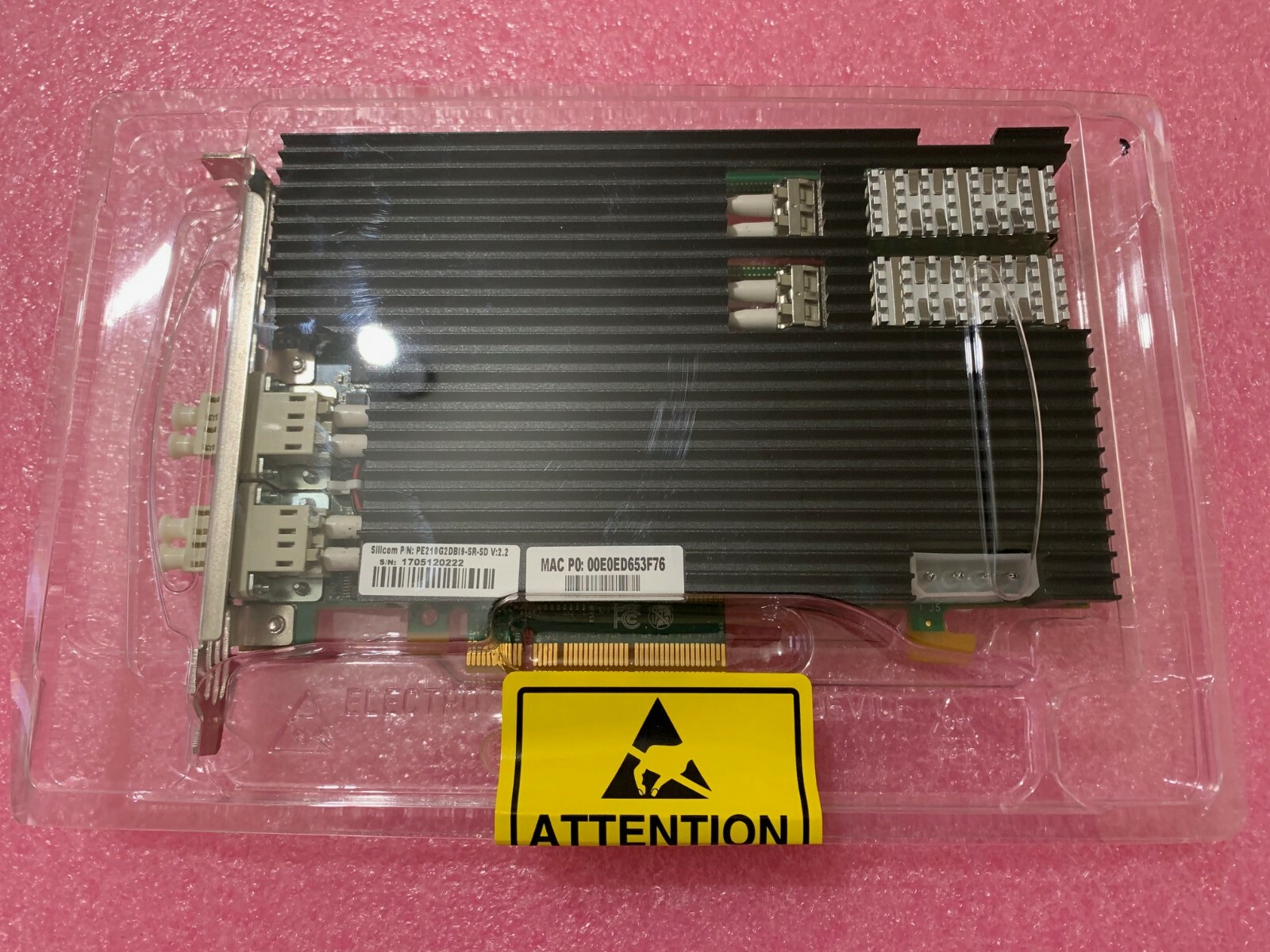Silicom PE210G2DBI9 Dual Port Fiber 10 Gigabit Ethernet PCI Express Content 