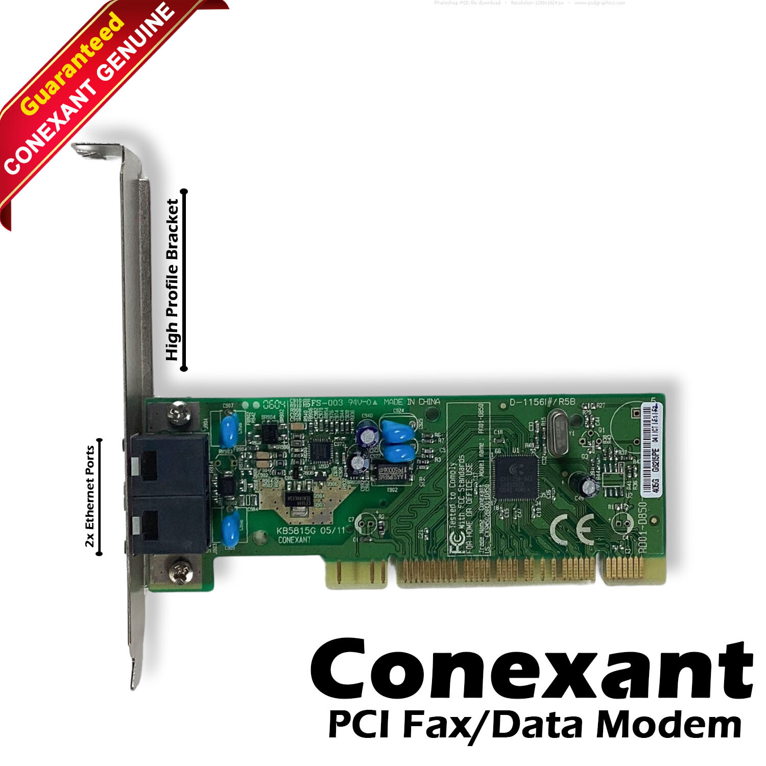 Genuine Dell Inspiron 530 Conexant 56k V.92 Data Fax Modem PCI Card JF495