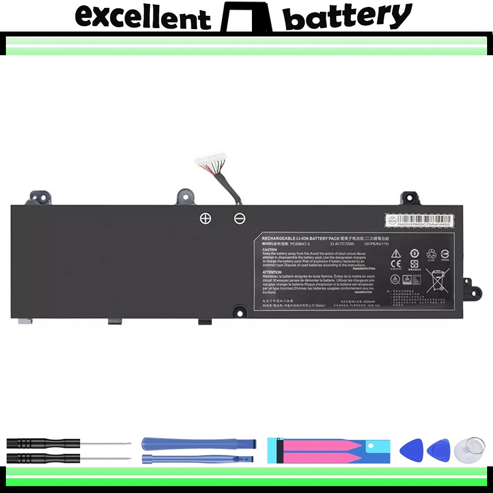 PC50BAT-3 battery for CLEVO PC50HS PC50DN2 PC70HS 11.4V 6400mAh