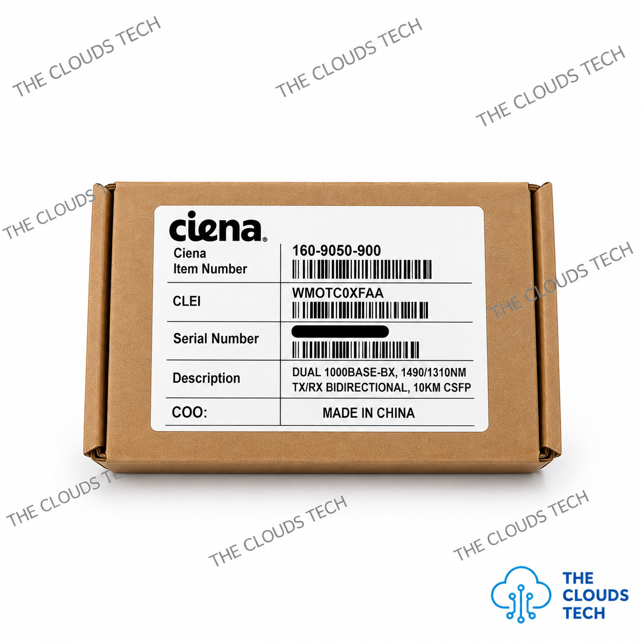 Factory Sealed Ciena 160-9050-900 SFP+ 10GBASE-LR Optic Transceiver 10km SMF LC