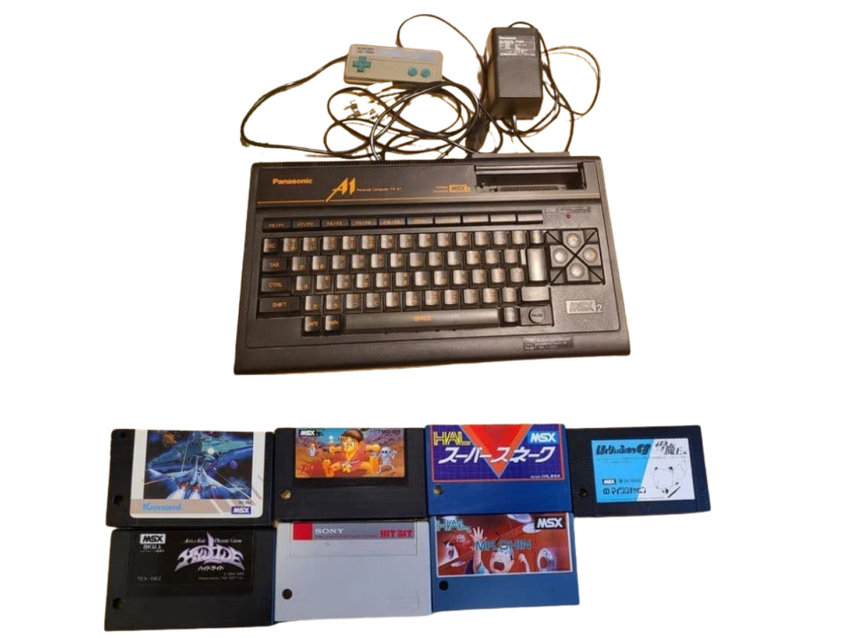 Panasonic FS-A1 MSX2 Computer Console w/ 7 Games Tested Working