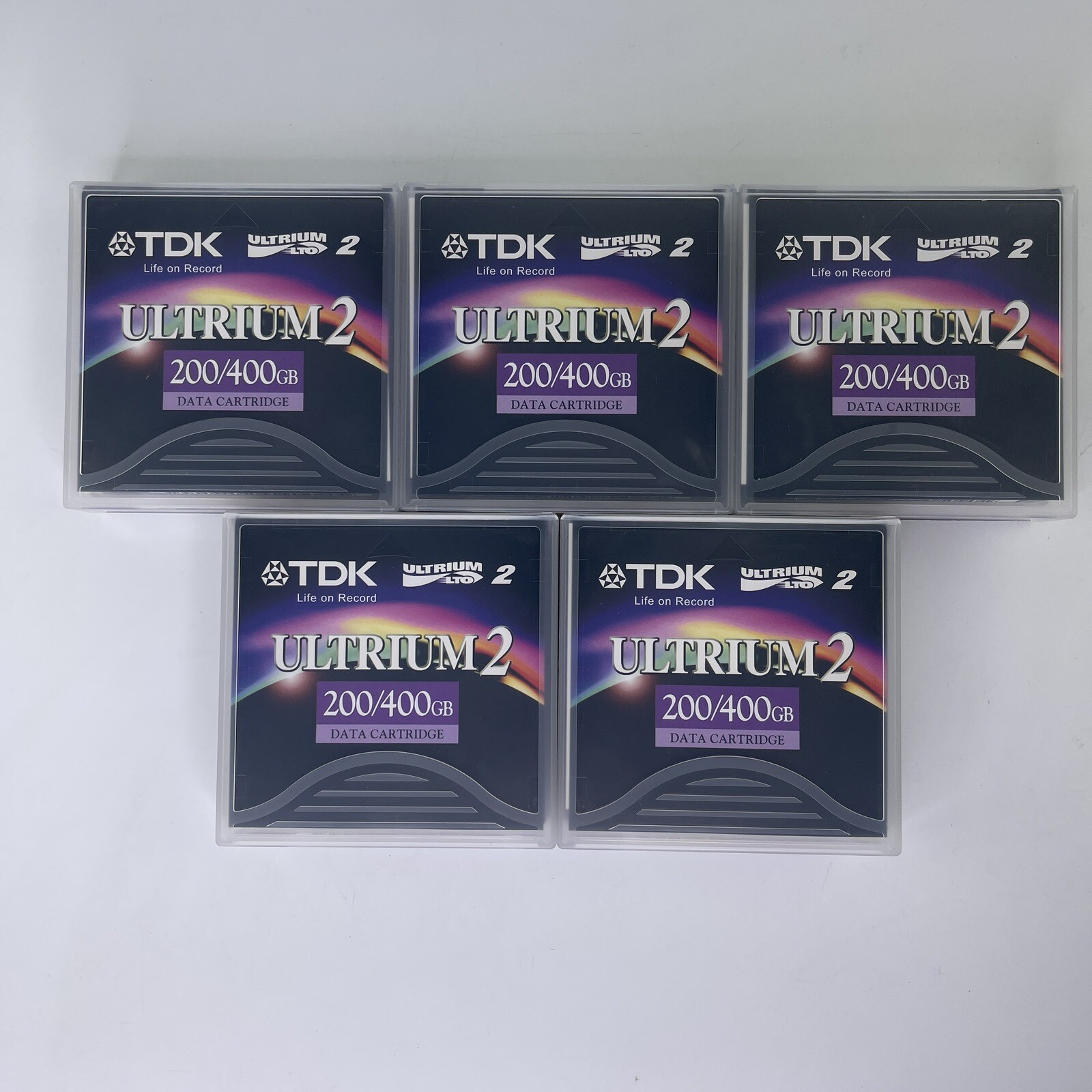 Case of 5 TDK D2405-LTO2 Ultrium 2 200/400GB Data Cartridge Tape - NEW