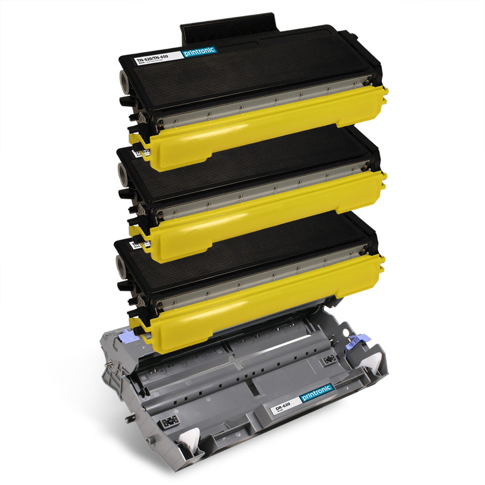4PK Brother TN650 DR620 DCP-8050DN DCP-8080DN DCP-8085DN HL-5340D HL-5350DN