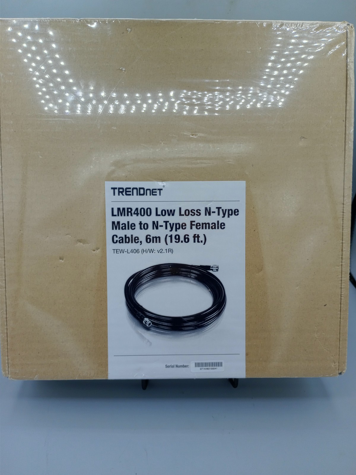 New In Box Trendnet LMR400 N-type to N-type Cable 6 Meters 