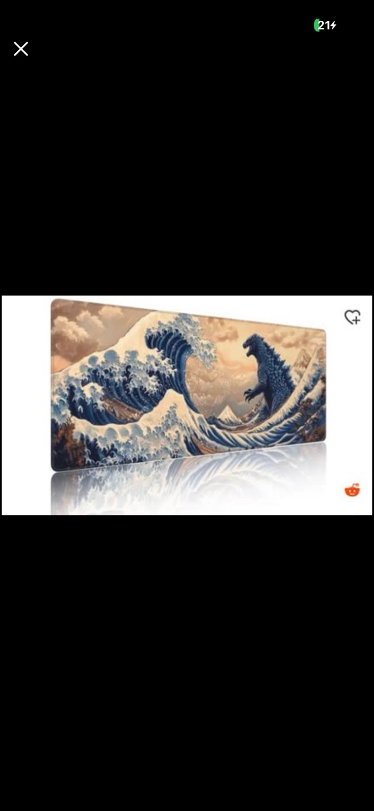 Japanese Sea Wave Large Mouse Pad Gaming Mouse Pad