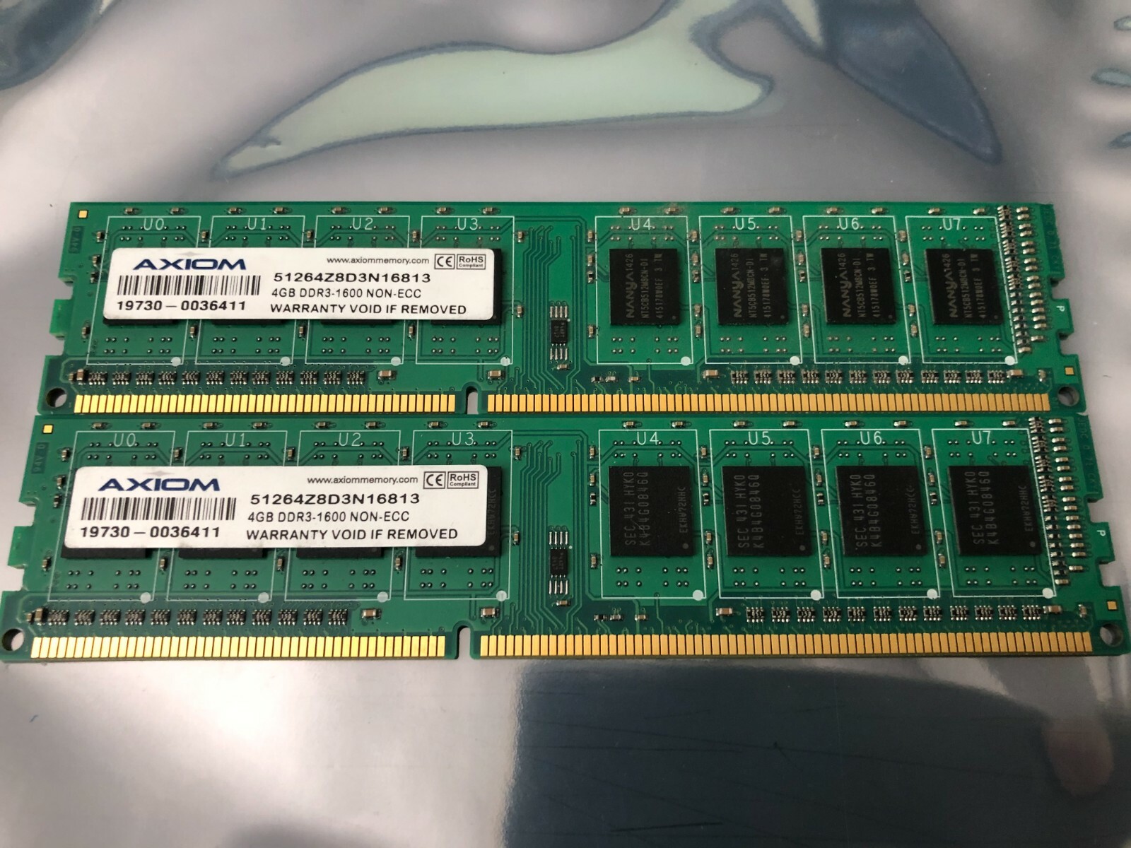 AXIOM 8GB (4GB x 2) 1Rx8 PC3L-12800 SDRAM Desktop Memory