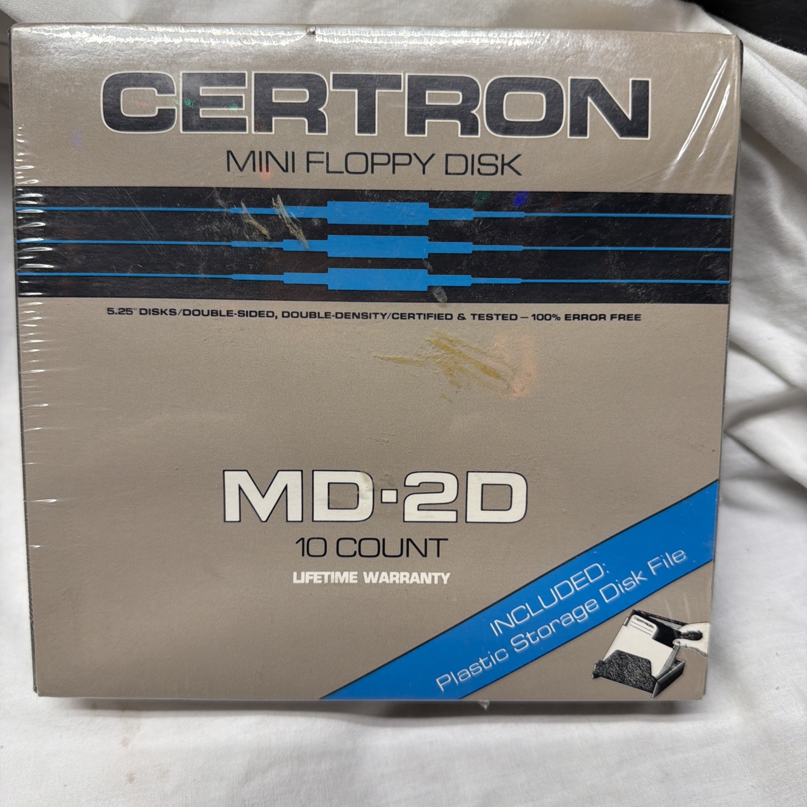 CERTRON MD-2D 5.25” 5 ¼” MINI FLOPPY DISK 10 COUNT NEW Sealed