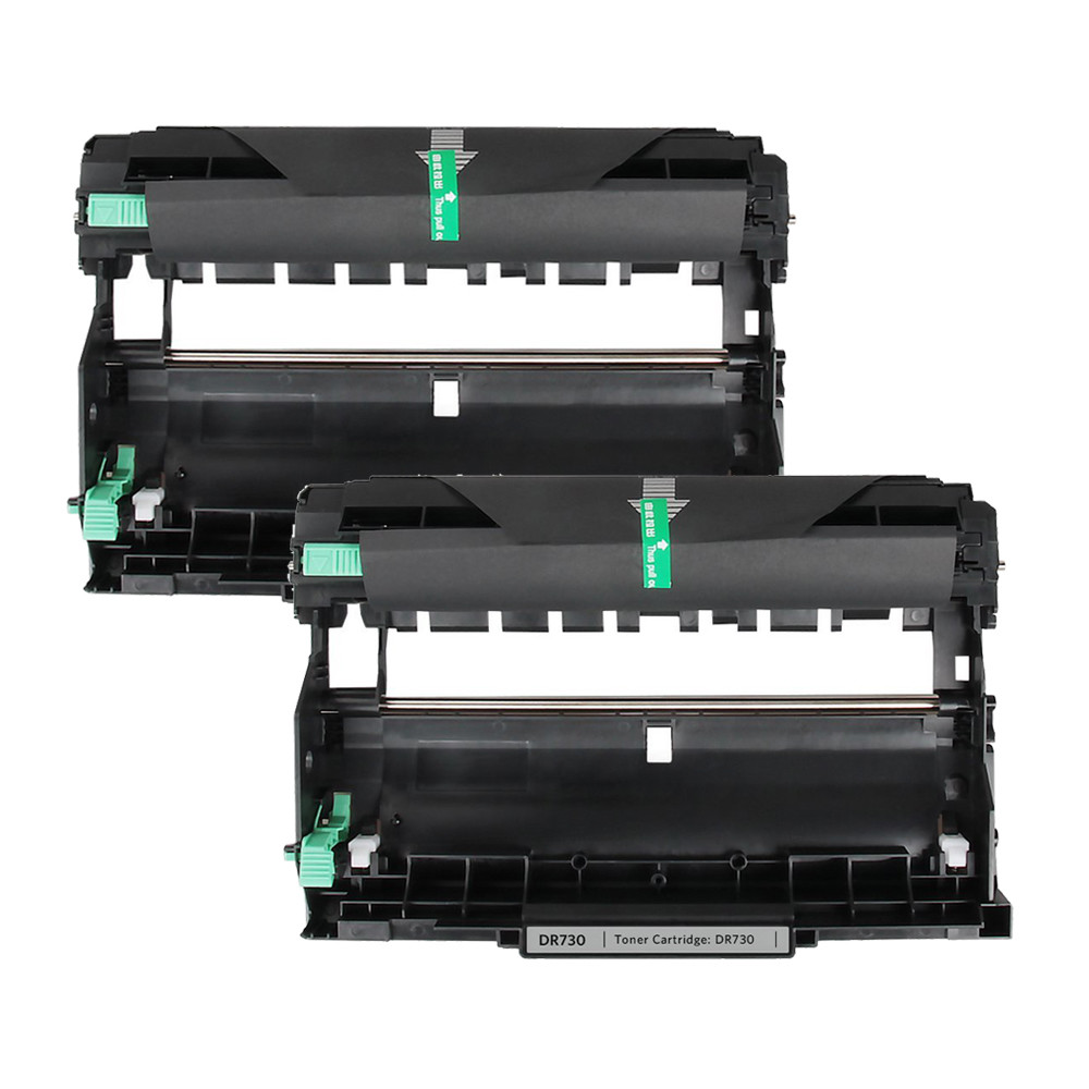 2 Pack DR730 Drum For Brother MFC-L2710DW L2750DW HL-L2350DW L2370DW DCP-L2550DW
