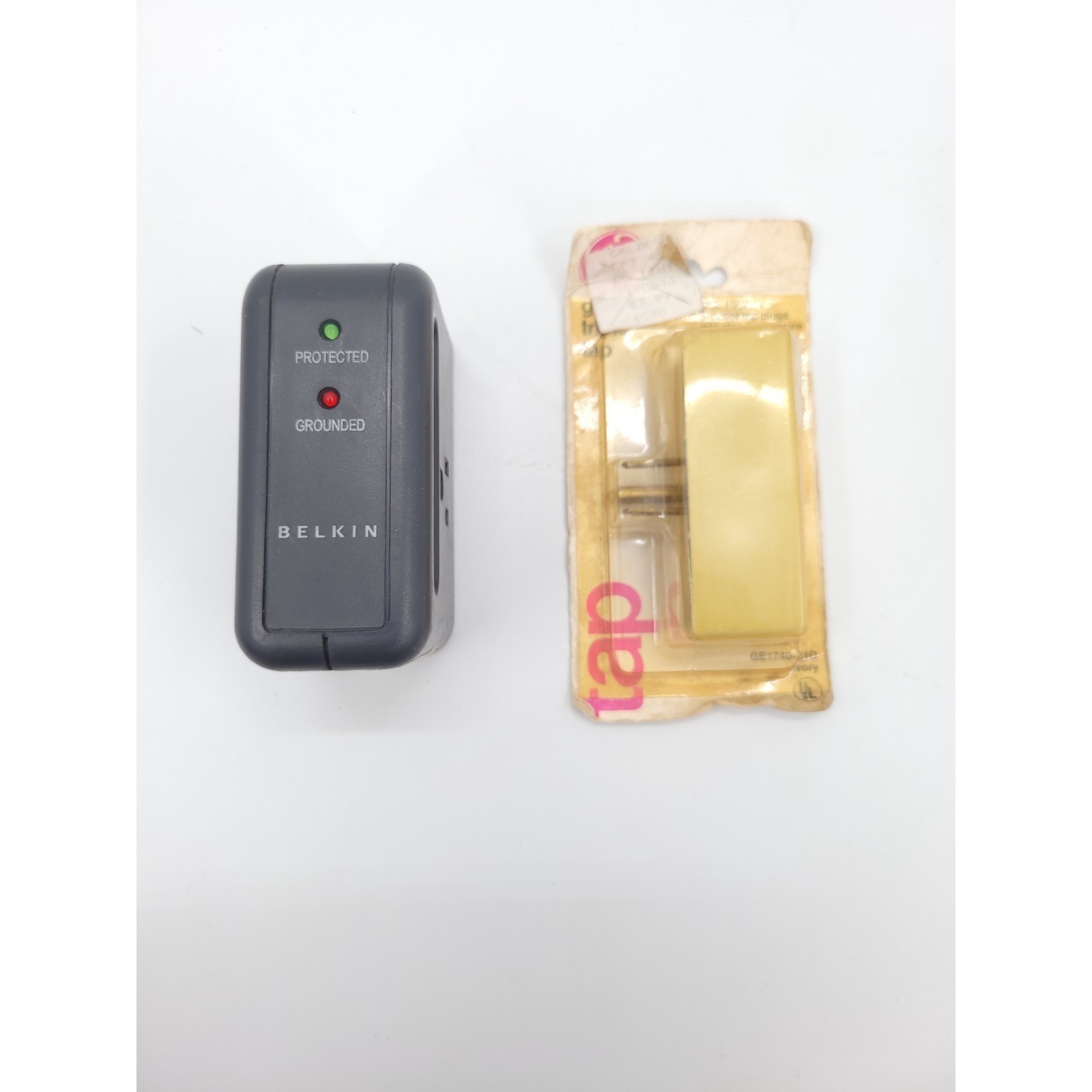 Belkin Travel Surge Protector F9H220-TVL & GE 3 Outlet Adapter 1875W MAX