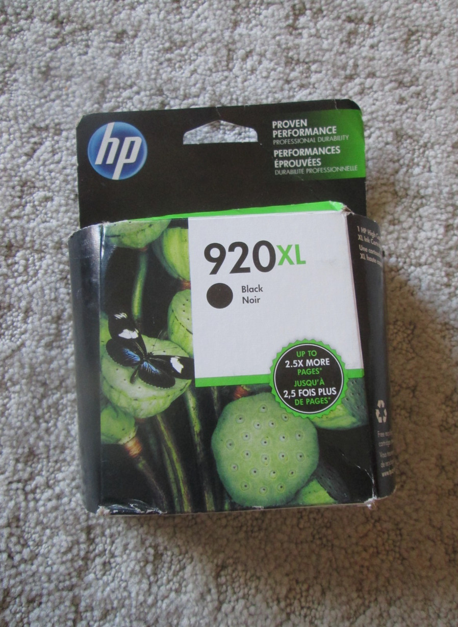 NEW ⭐ Genuine HP 920XL Office Jet Black Ink Cartridge CD975AN#140 - Expired