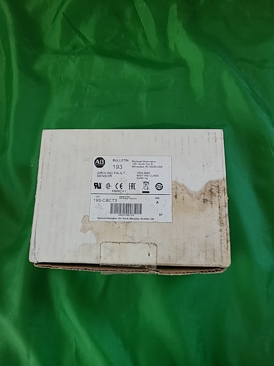  193-CBCT3 Ser.A  Ground Fault Sensor New Old Stock