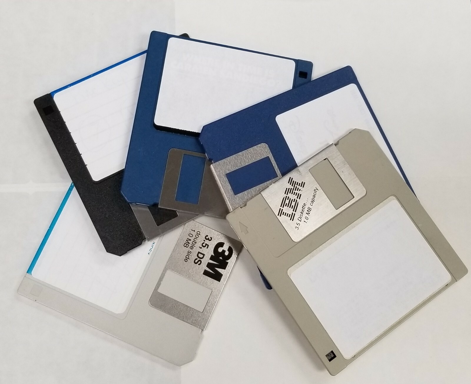 10 PACK 720K DS/DD 3.5" FLOPPY DISKS.  MF2-DD.  RECYCLED.  GUARANTEED 100%