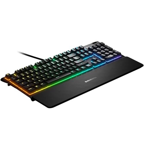 STEELSERIES 64795 HIGH WATER RESISTANT GAMING KEYBOARD, SILENT SWITCH, -  BLACK