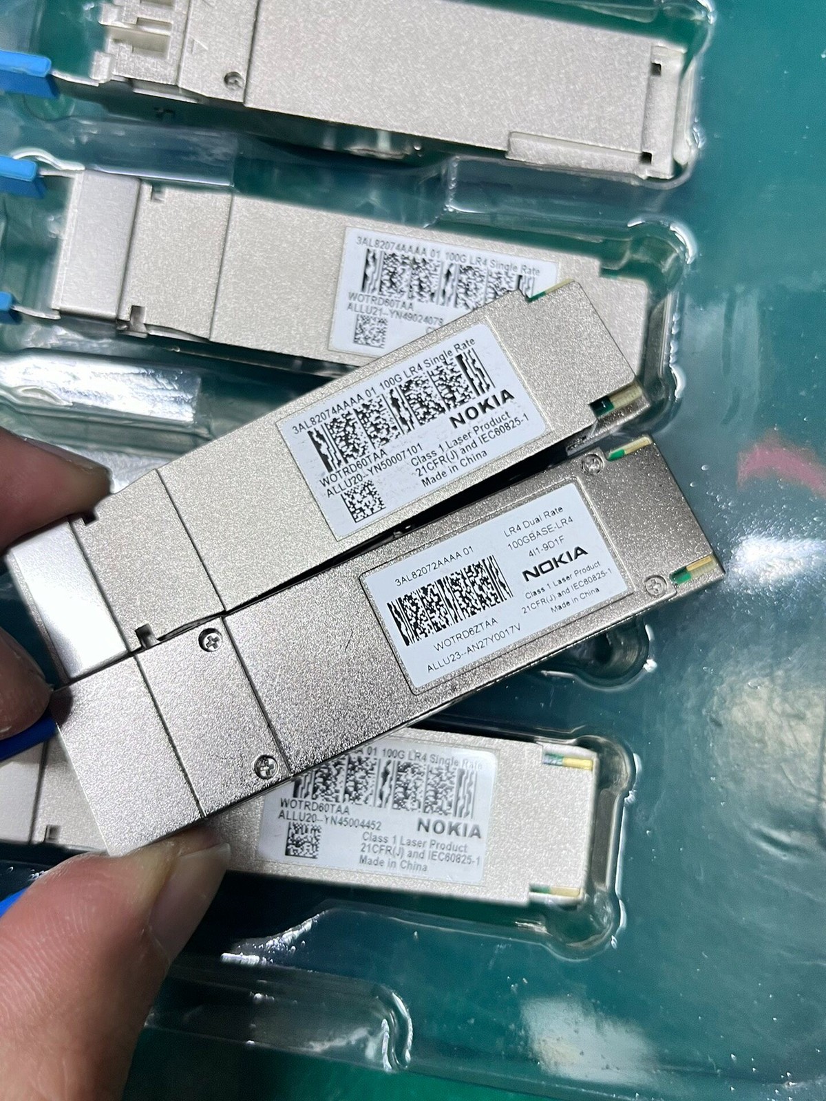 1PCS NOKIA 3AL82074AA 01 QSFP28 100GBASE-LR4 WOTRD60TAA Singlel Rate 10km SMF