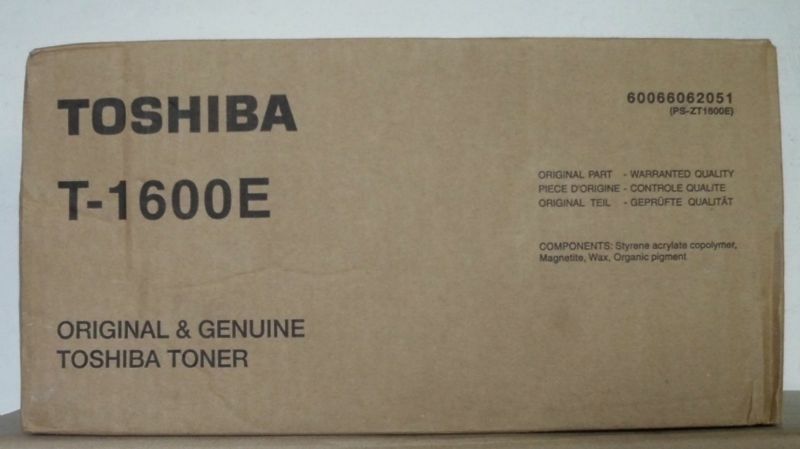 2 x Toshiba Toner T-1600E PS-ZT1600E Black e-Studio 16 160 Original Packaging A