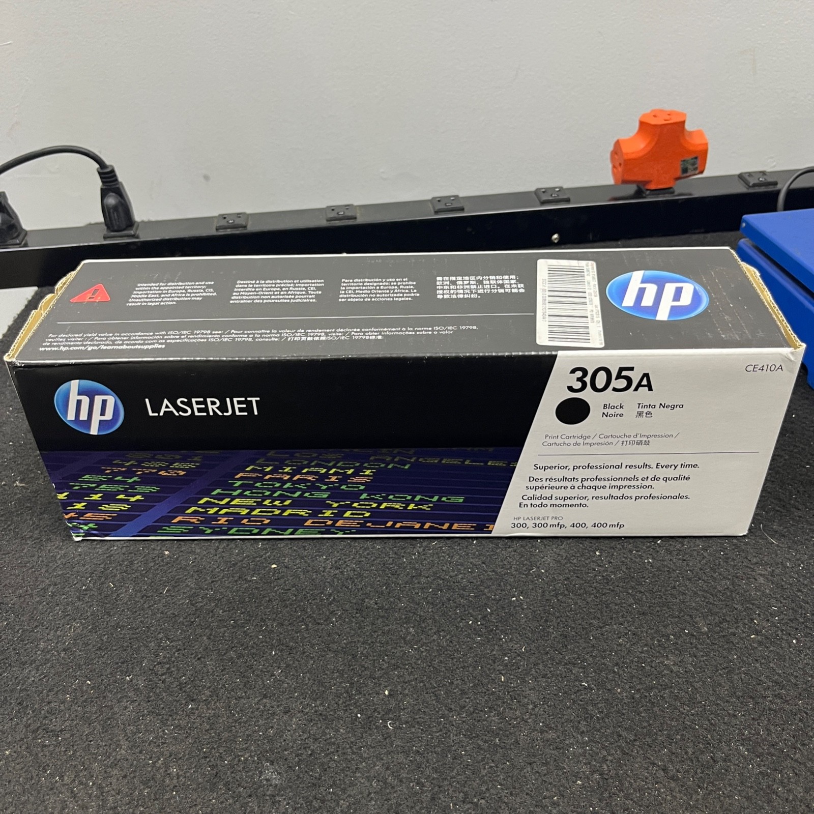 HP Laserjet Black Print Cartridge 305A, CE410A Expired New Genuine Sealed
